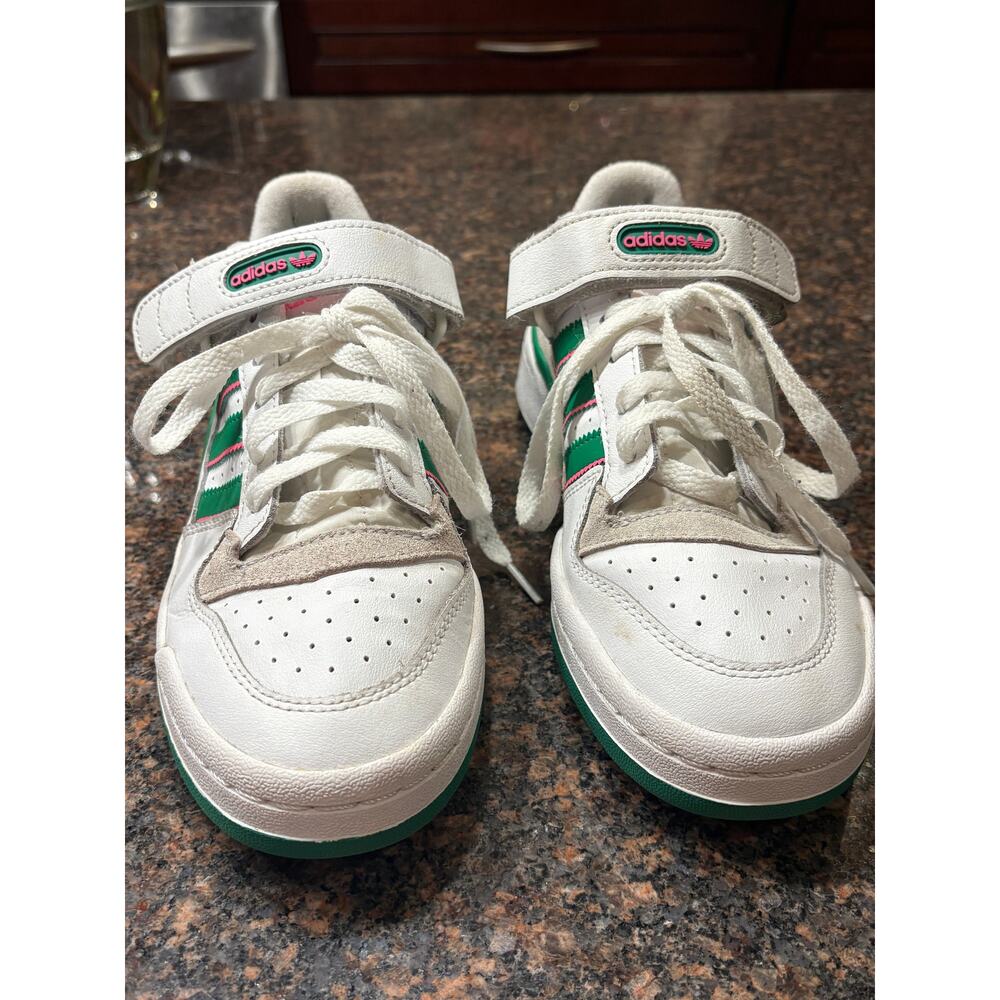 adidas Women's Forum Low Basketball "Watermelon" Green/Pink Size 8.5 - Picture 6 of 16